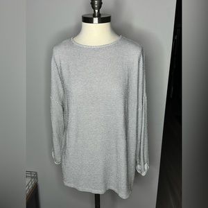 Zara white and black top